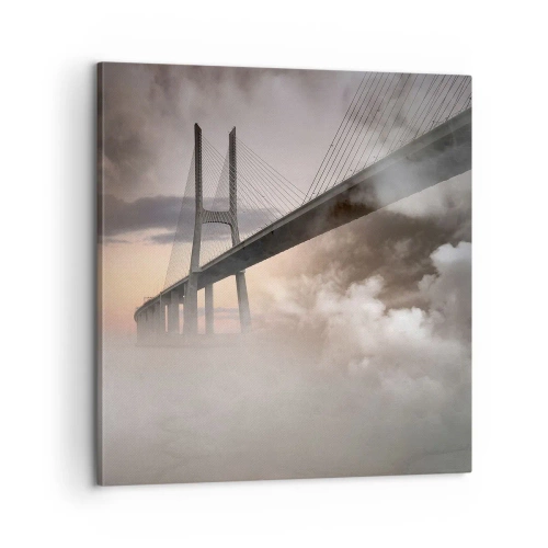 Lærredstryk - Billede på lærred - På en flod, der ikke eksisterer - 60x60 cm