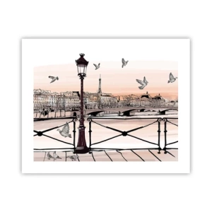 Plakat - Over Paris' hustage - 50x40 cm