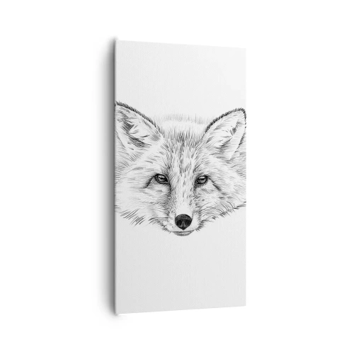 Lærredstryk - Billede på lærred - Kan disse øjne lyve? - 65x120 cm