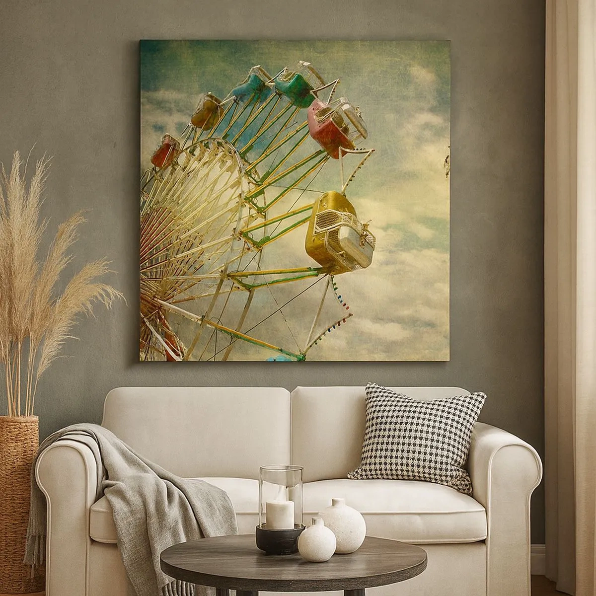 Lærredstryk - Billede på lærred - Vil være, vil være sjov.... - 30x30 cm