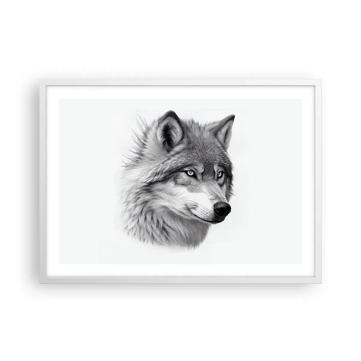 Plakat i hvid ramme - Alpha - uden tvivl - 70x50 cm