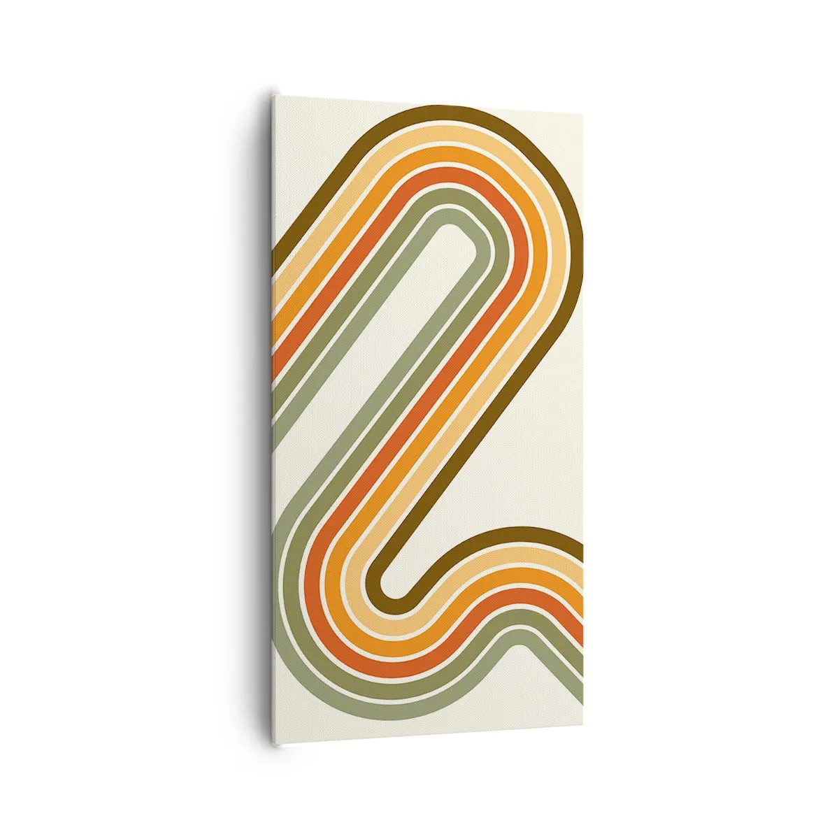 Lærredstryk - Billede på lærred - Zigzag til destinationen - 65x120 cm