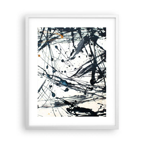 Plakat i hvid ramme - Med eller uden fornuft? - 40x50 cm