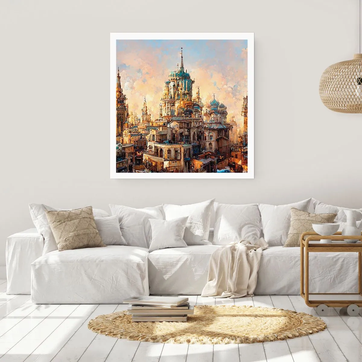 Plakat - En by af byer - 60x60 cm