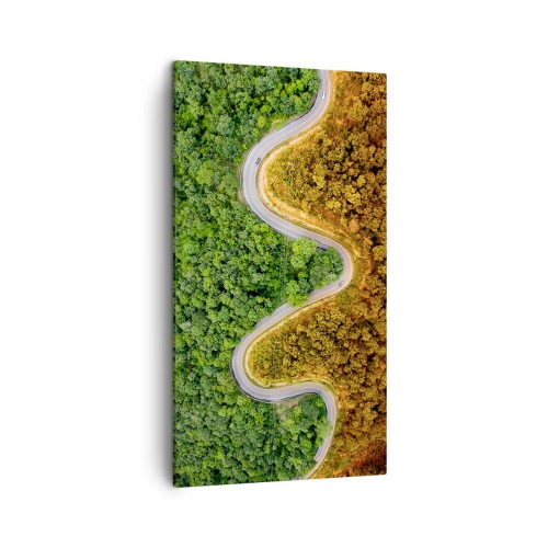 Lærredstryk - Billede på lærred - Grænser og gennembrud - 45x80 cm