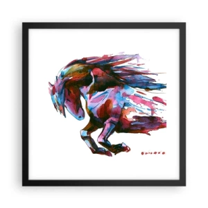 Plakat i sort ramme - I henrykkelse - 40x40 cm