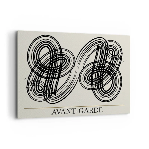 Lærredstryk - Billede på lærred - Det kom ud spontant - 100x70 cm