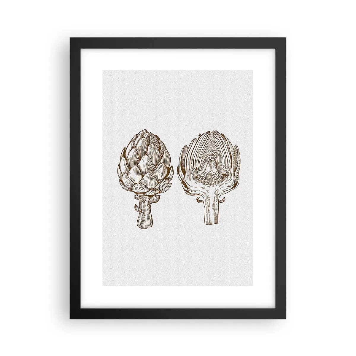Plakat i sort ramme - Lektion i anatomi - 30x40 cm