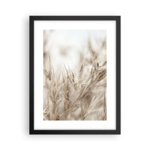 Plakat i sort ramme - Eng og vind - 30x40 cm
