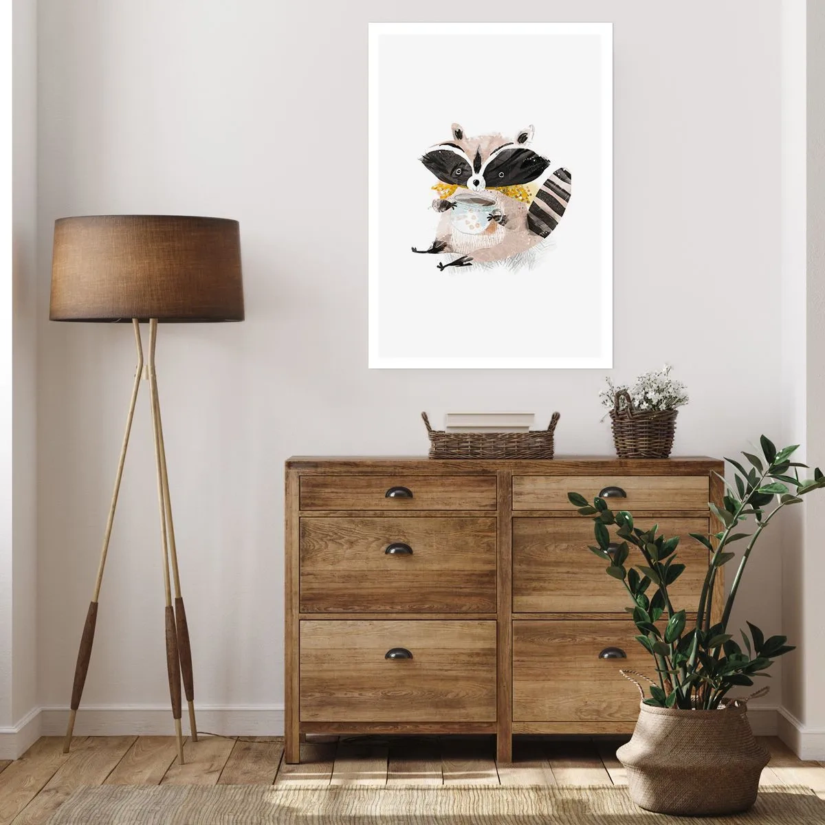 Plakat - Min ven vaskebjørnen - 30x40 cm