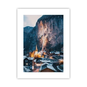 Plakat - Vinterens lysende ånd - 30x40 cm