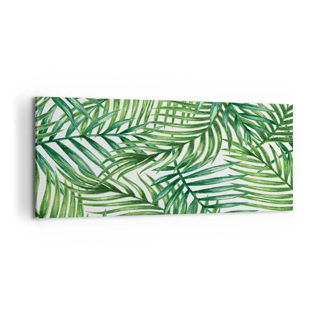 Lærredstryk - Billede på lærred - Under det grønne baldakin - 100x40 cm