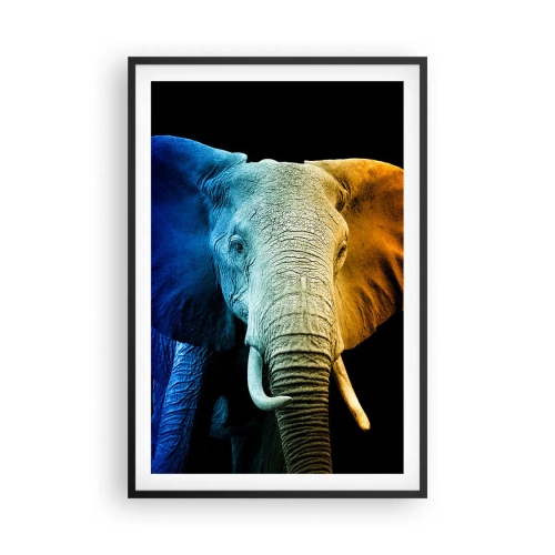 Plakat i sort ramme - Excentrisk, ikke underlig - 61x91 cm