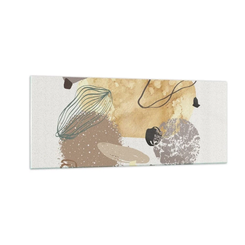 Billede på glas - Anvendt plumkologi - 100x40 cm