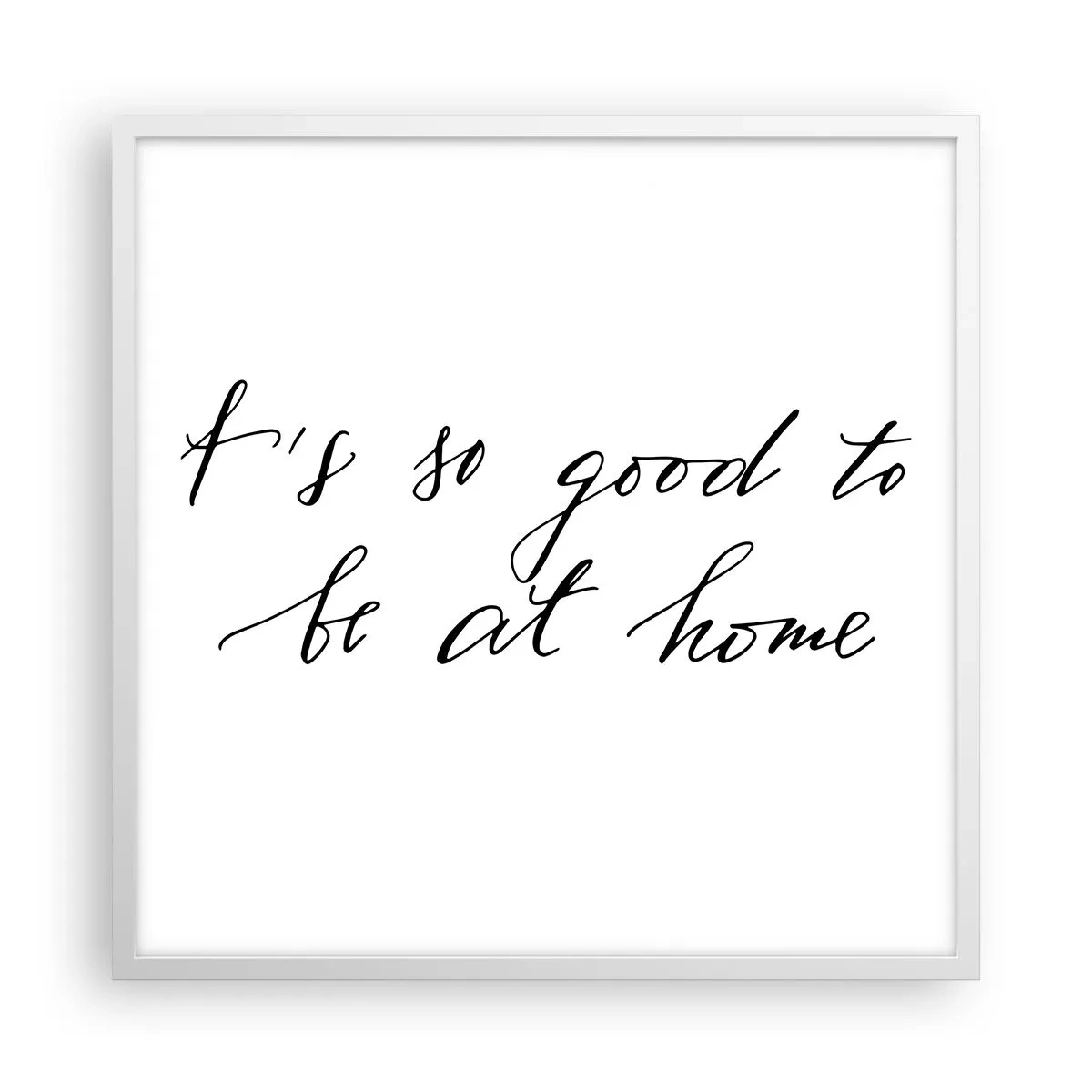 Plakat i hvid ramme - Hele sandheden - 60x60 cm