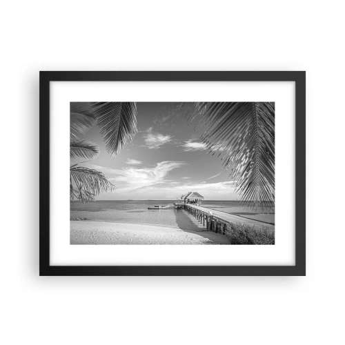 Plakat i sort ramme - Et minde eller en drøm? - 40x30 cm