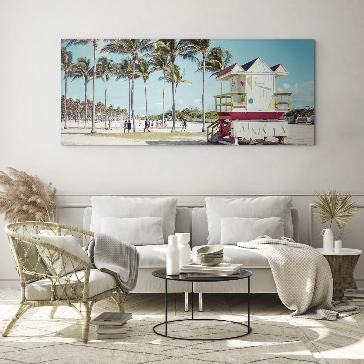 Billede på glas - En smuk dag foran dig - 140x50 cm