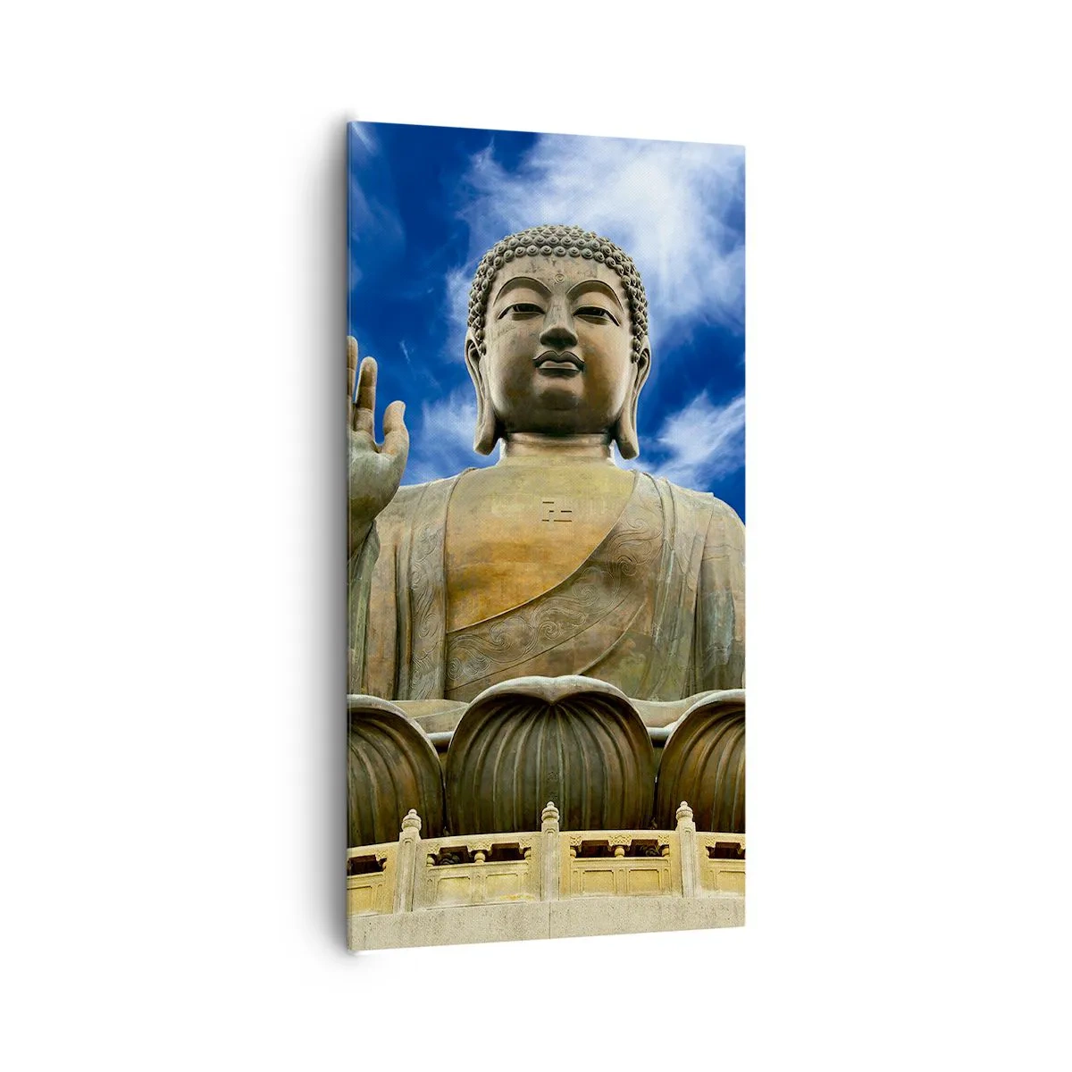 Lærredstryk - Billede på lærred - Lev uden frygt - 65x120 cm