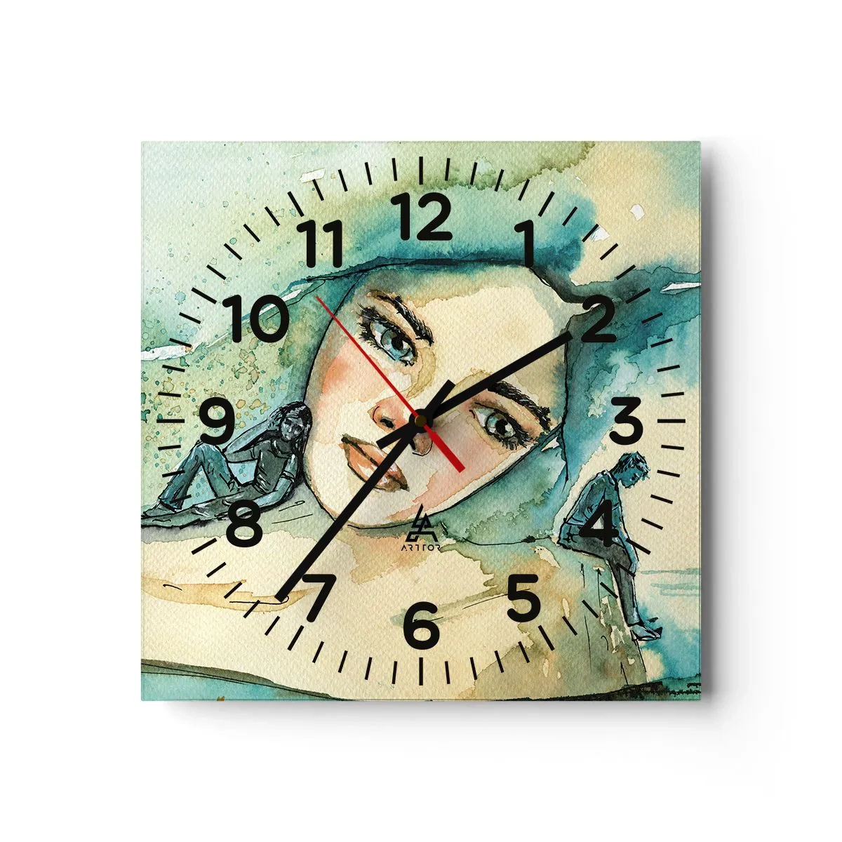 Vægur, Uret - Am I blue? - 30x30 cm