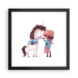 Plakat i sort ramme - En vinterhistorie - 30x30 cm