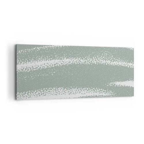 Lærredstryk - Billede på lærred - Abstraktion i vinterstemning - 100x40 cm