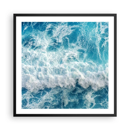 Plakat i sort ramme - Glædeligt og i spring - 60x60 cm