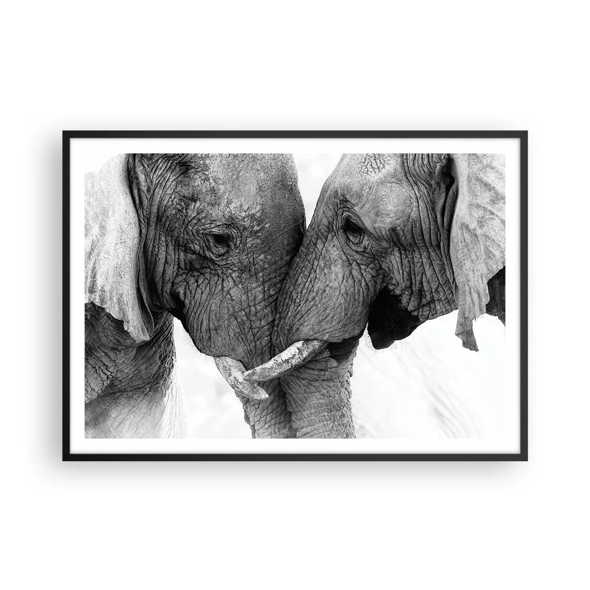 Plakat i sort ramme - Hjertelig tilståelse - 100x70 cm
