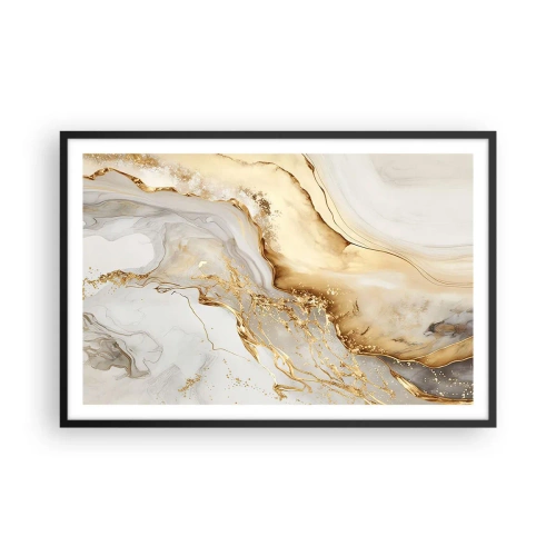 Plakat i sort ramme - Abstraktion: skønhed og godhed - 91x61 cm