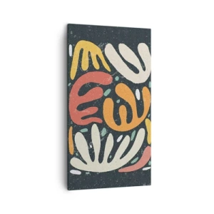 Lærredstryk - Billede på lærred - Komposition - jeg er ved at fange dig - 45x80 cm