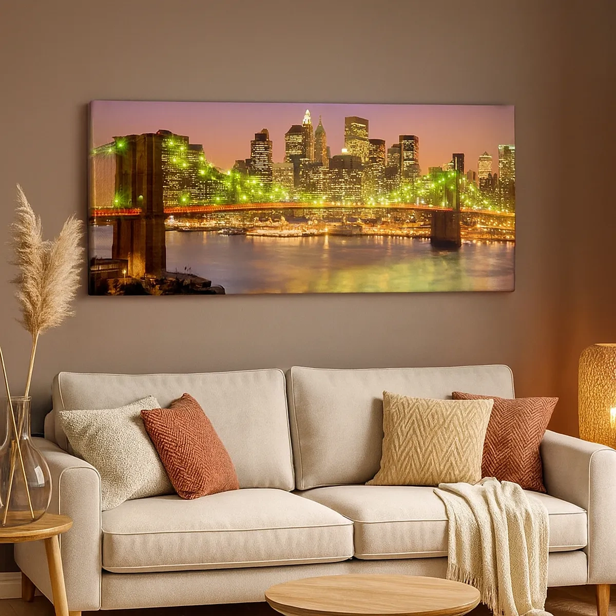 Lærredstryk - Billede på lærred - Lyset går aldrig ud her - 30x30 cm