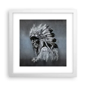 Plakat i hvid ramme - Tilbage til rødderne - 30x30 cm