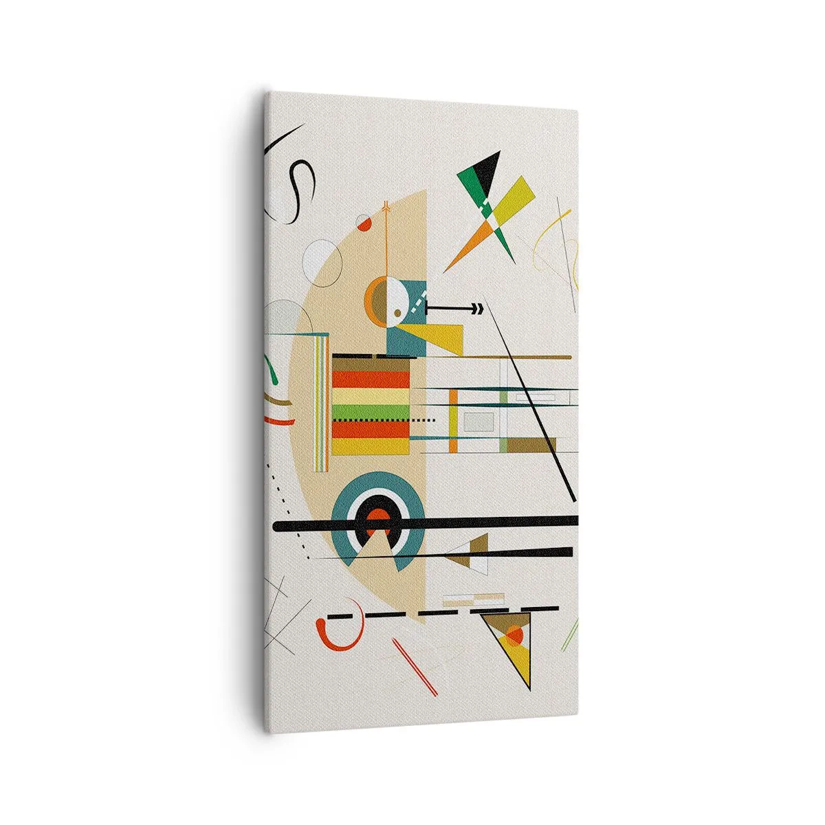 Lærredstryk - Billede på lærred - Og verden griner - 55x100 cm