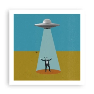 Plakat - Et tæt møde - 60x60 cm