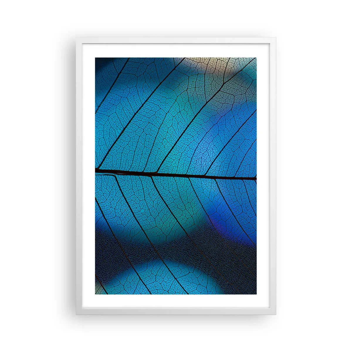 Plakat i hvid ramme - Indviklet konstruktion - 50x70 cm