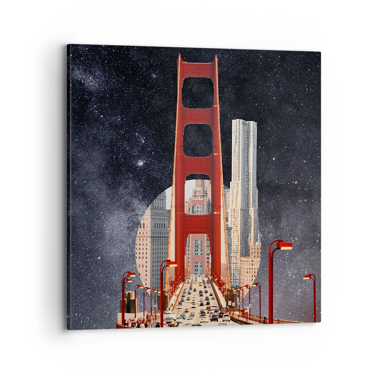 Lærredstryk - Billede på lærred - Altid i centrum - 70x70 cm