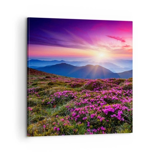 Lærredstryk - Billede på lærred - Urter duftede friske bundter fra niw - 60x60 cm