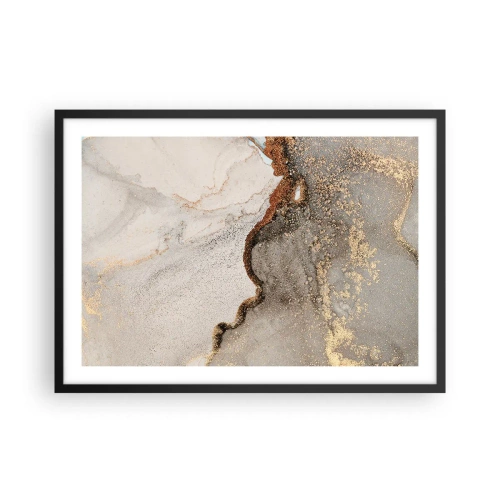 Plakat i sort ramme - På farvegrænsen - 70x50 cm