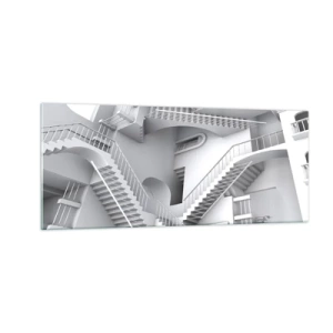 Billede på glas - Rummets paradokser - 100x40 cm