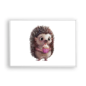 Plakat i hvid ramme - Fejring er hver dag - 100x70 cm