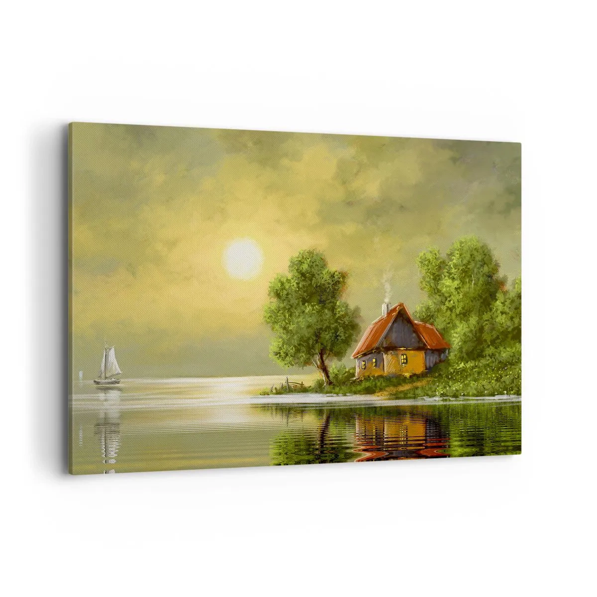 Lærredstryk - Billede på lærred - Smukt, som fra et billede - 100x70 cm