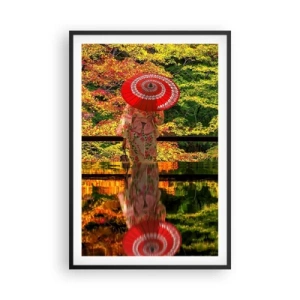 Plakat i sort ramme - I naturens tempel - 61x91 cm