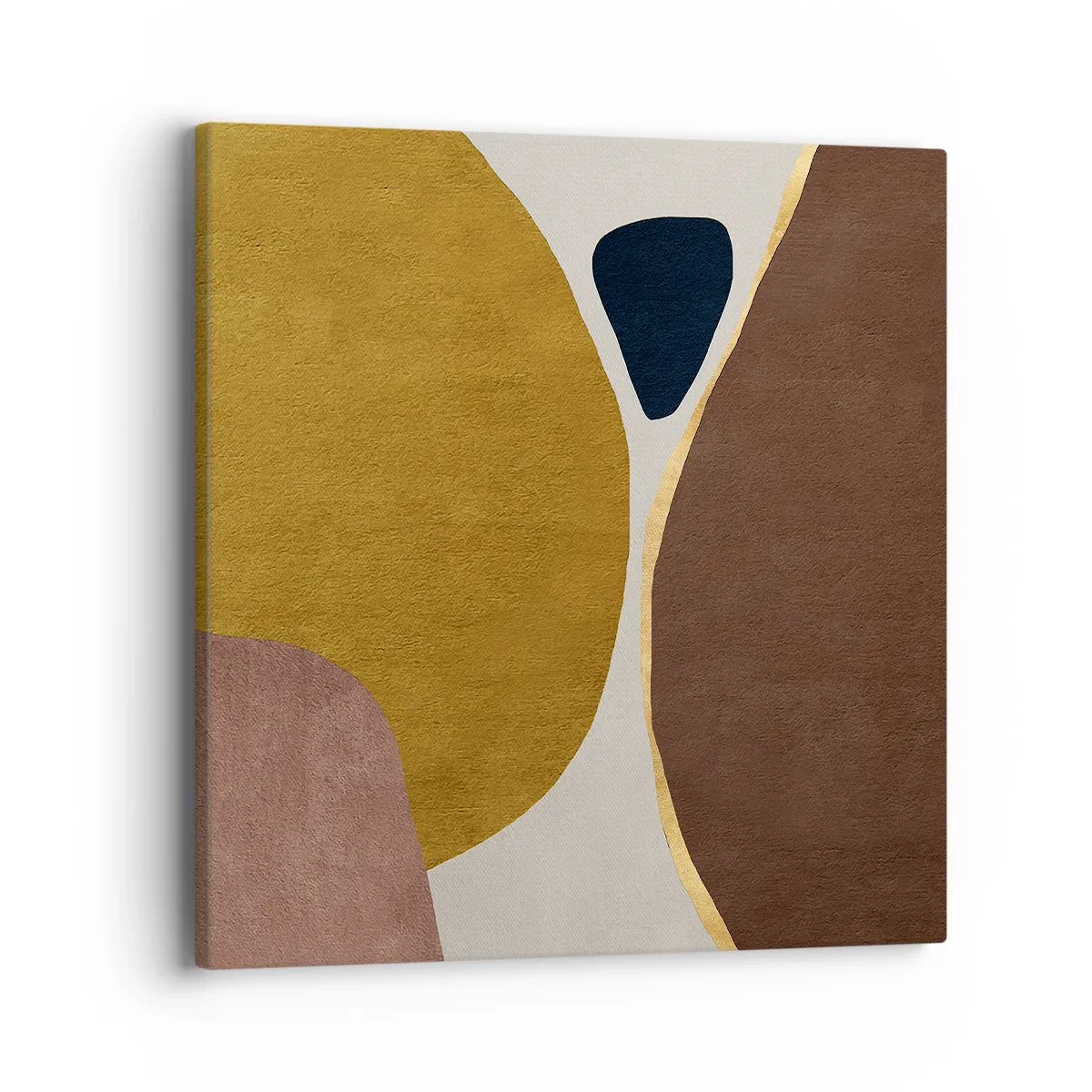 Lærredstryk - Billede på lærred - Abstraktion - et sted i rummet - 40x40 cm