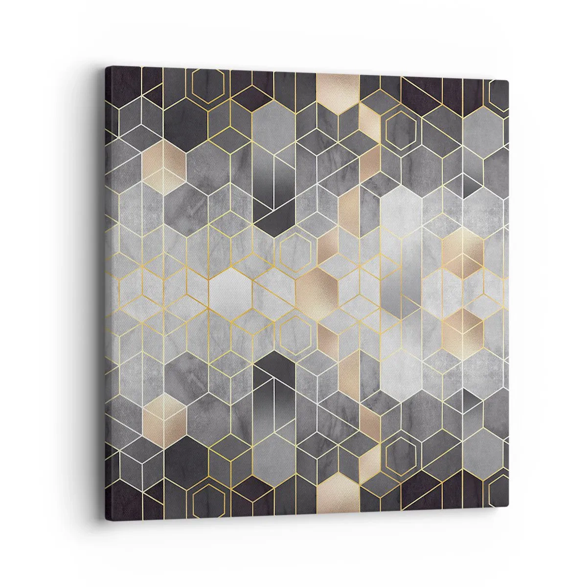 Lærredstryk - Billede på lærred - Sammensætning af diamanter - 40x40 cm