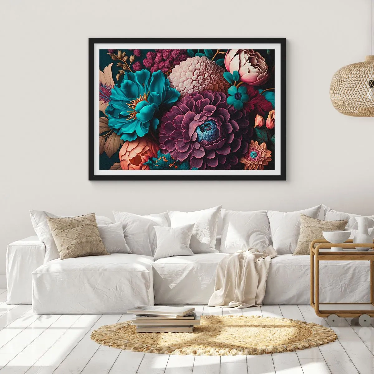 Plakat i sort ramme - Natur i overflod - 70x50 cm