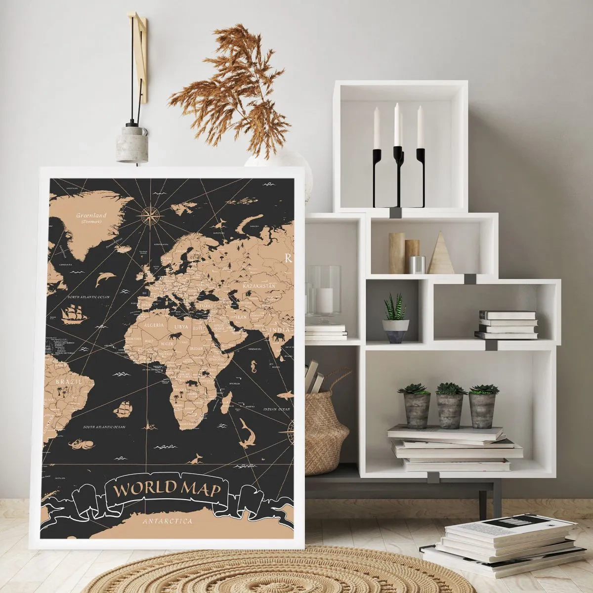 Plakat - Grænserne for min verden - 50x70 cm