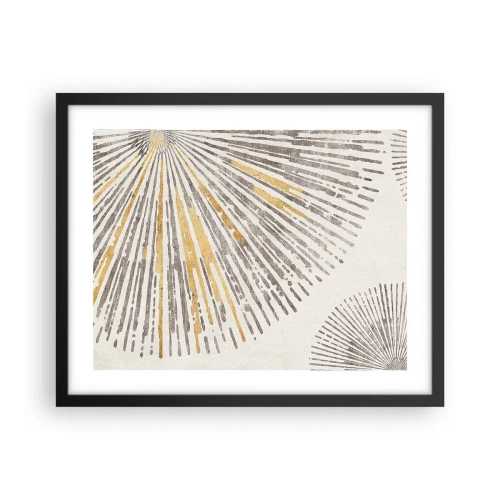 Plakat i sort ramme - Skønheden i en rokke - 50x40 cm