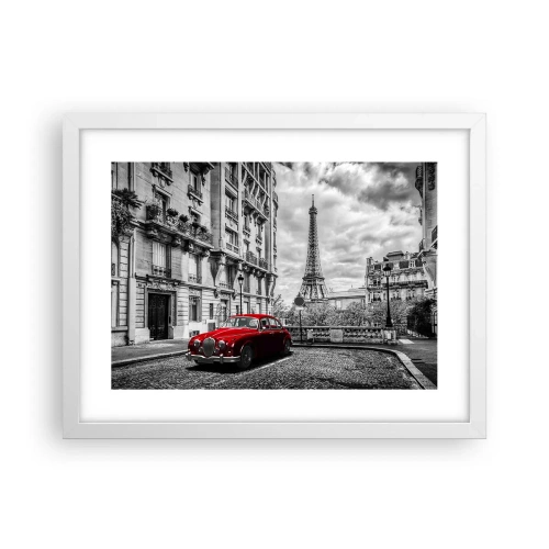 Plakat i hvid ramme - Rovdyr i byen - 40x30 cm