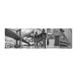 Prøve Fototapet Premium Sand - Til byens hjerte - New York, By, Manhattan - 100x30 cm