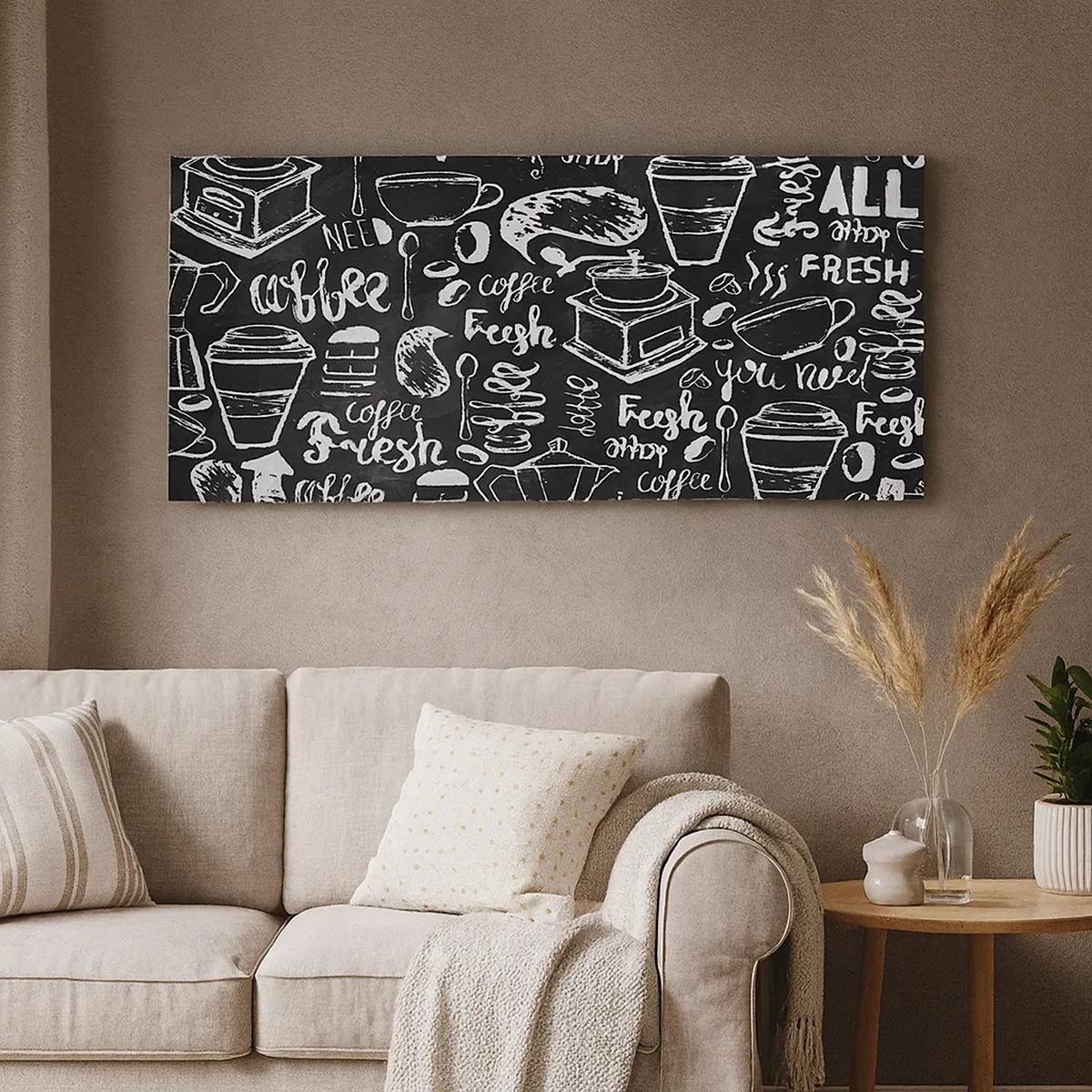 Lærredstryk - Billede på lærred - All you need is… - 30x30 cm