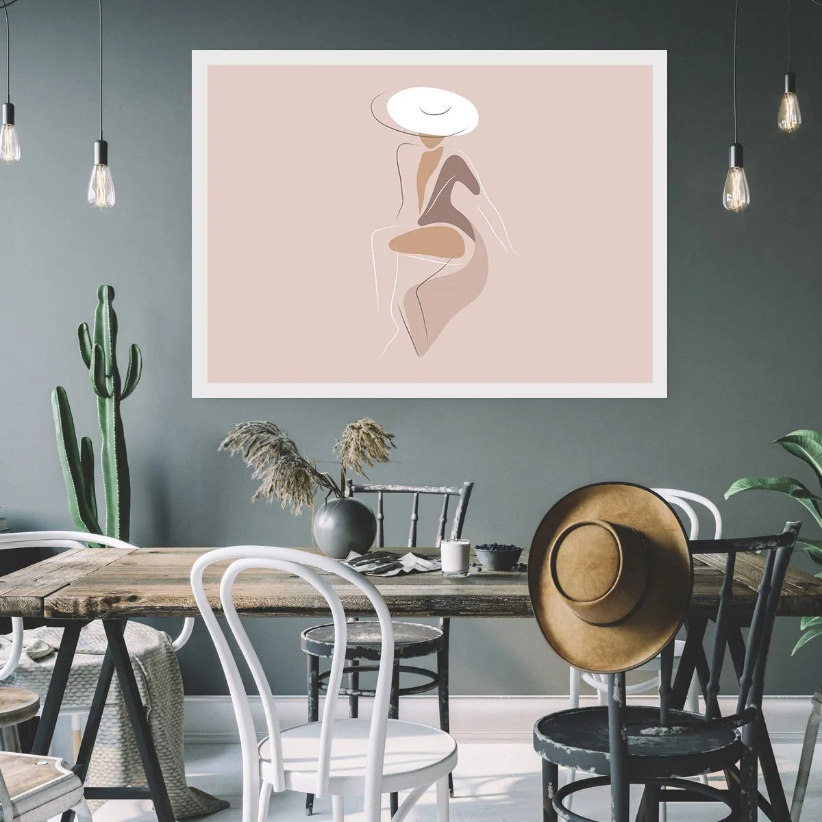 Plakat - En dame, der skal være - 100x70 cm